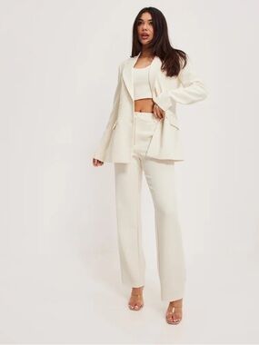Y.A.S Yaslizzie Ls Blazer Celeb Gardenia Double Breasted Women’s XS NEW Bridal